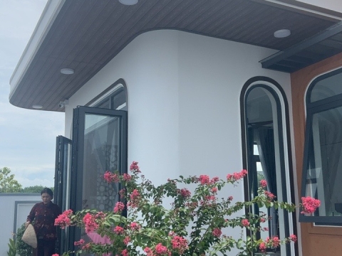 Công trình thi công tấm ốp nhựa ngoài trời - Chơn Thành - Bình Phước