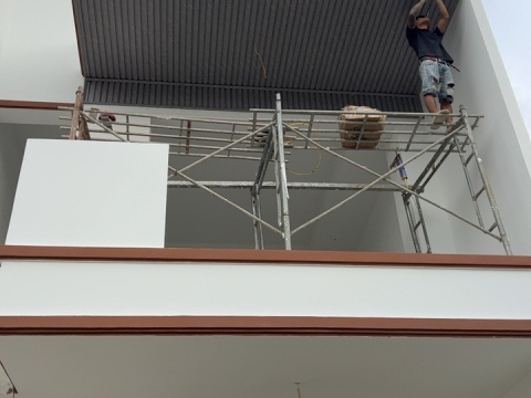 Thi công tấm ốp lam sóng ngoài trời - Đồng Xoài