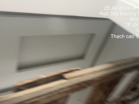 Thi công trần thạch cao - Nhà chú khoa tiến hưng