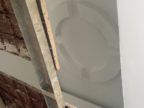 Thi công trần thạch cao - Nhà chú khoa tiến hưng