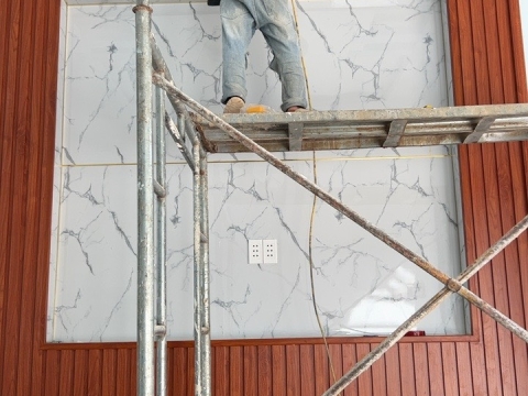 Thi công tấm ốp lam sóng - Đồng Xoài Bình Phước
