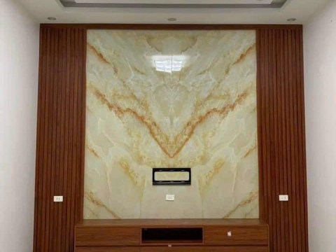 Vách nhựa nano kết hợp pvc giả đá tại Bình Phước