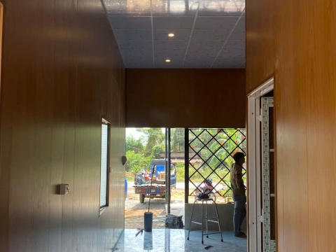 Nhà tiền chế,trần thả vách nhựa nano, Công trình Tân Hoà