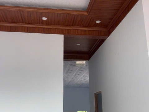 Công trình nhà mái nhật trần nhựa nano và trần thả nhựa