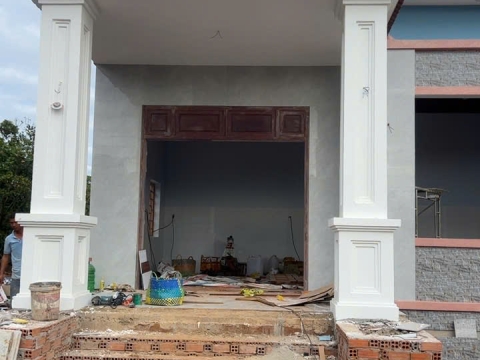 Công trình nhà mái nhật trần nhựa nano và trần thả nhựa