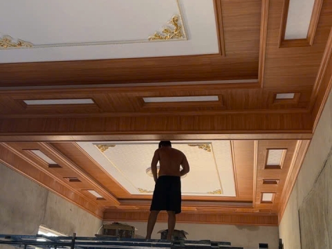 Thi công tấm ốp nhựa nano Lộc Ninh