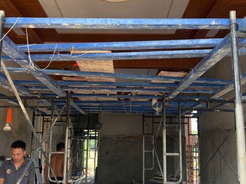 Thi công tấm ốp nhựa nano Lộc Ninh