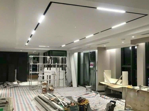 Thi công Trần ray nhôm nam châm định hình tại Bình Phước